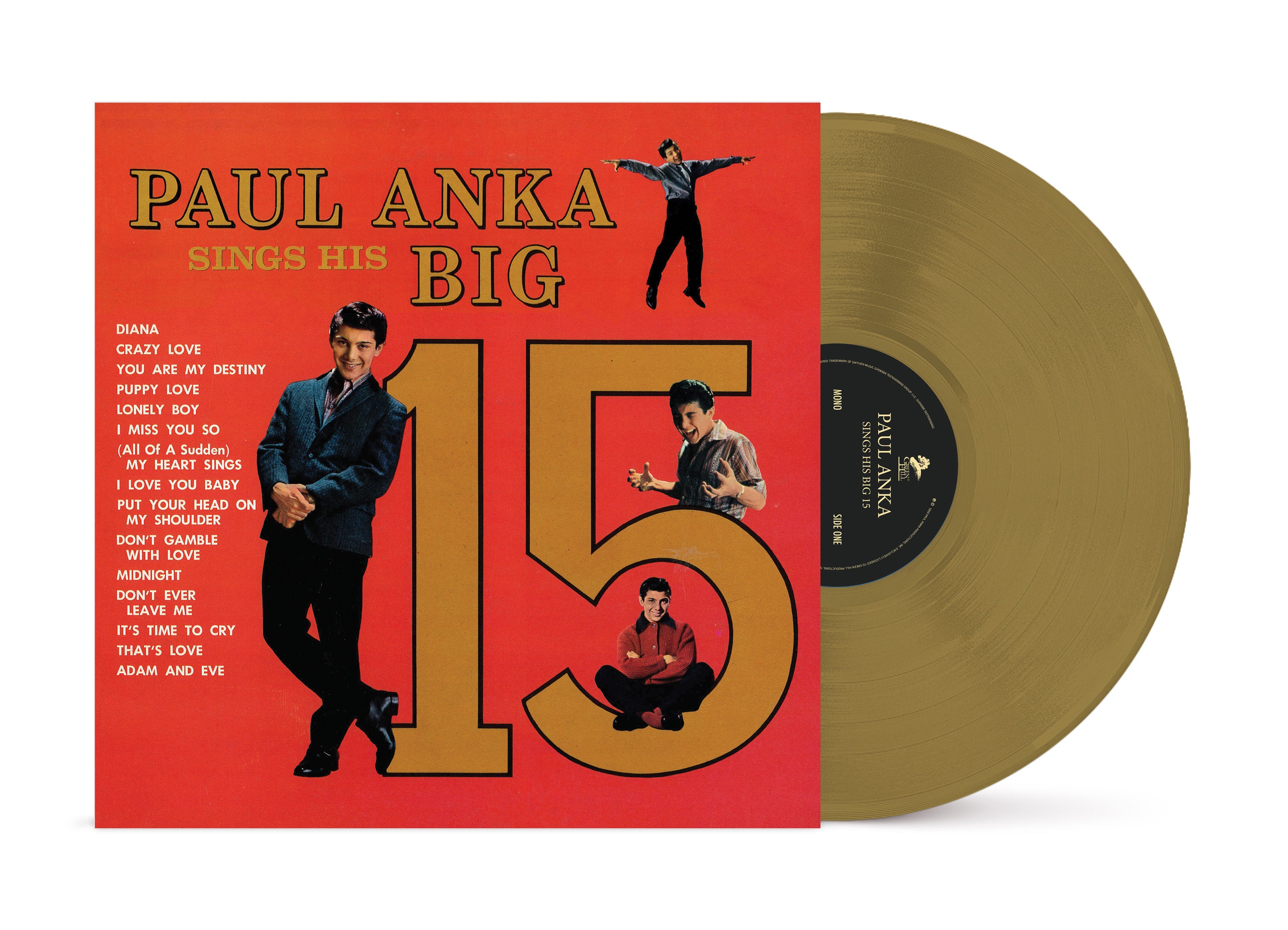 Paul Anka: Sings His Big 15 Vinyl – Green Hill Music
